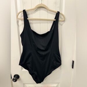 Yitty Shaping Swim Waist Cinching One Piece - NWT 2X Iconic Black